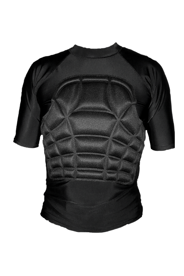 Black Short Sleeve Ribguard